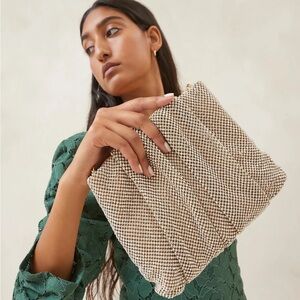 Loeffler Randall Cream and Black Clutch